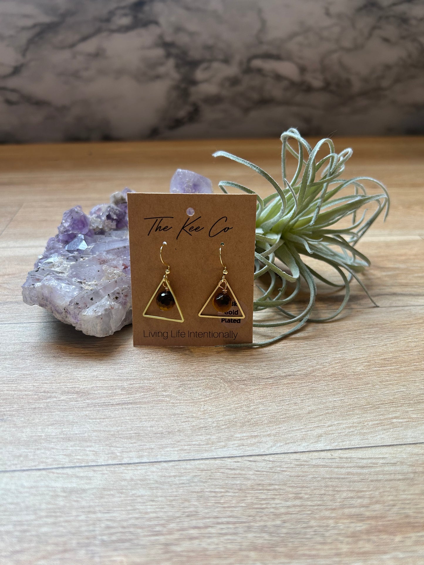 Lily Gemstone Shape Earrings