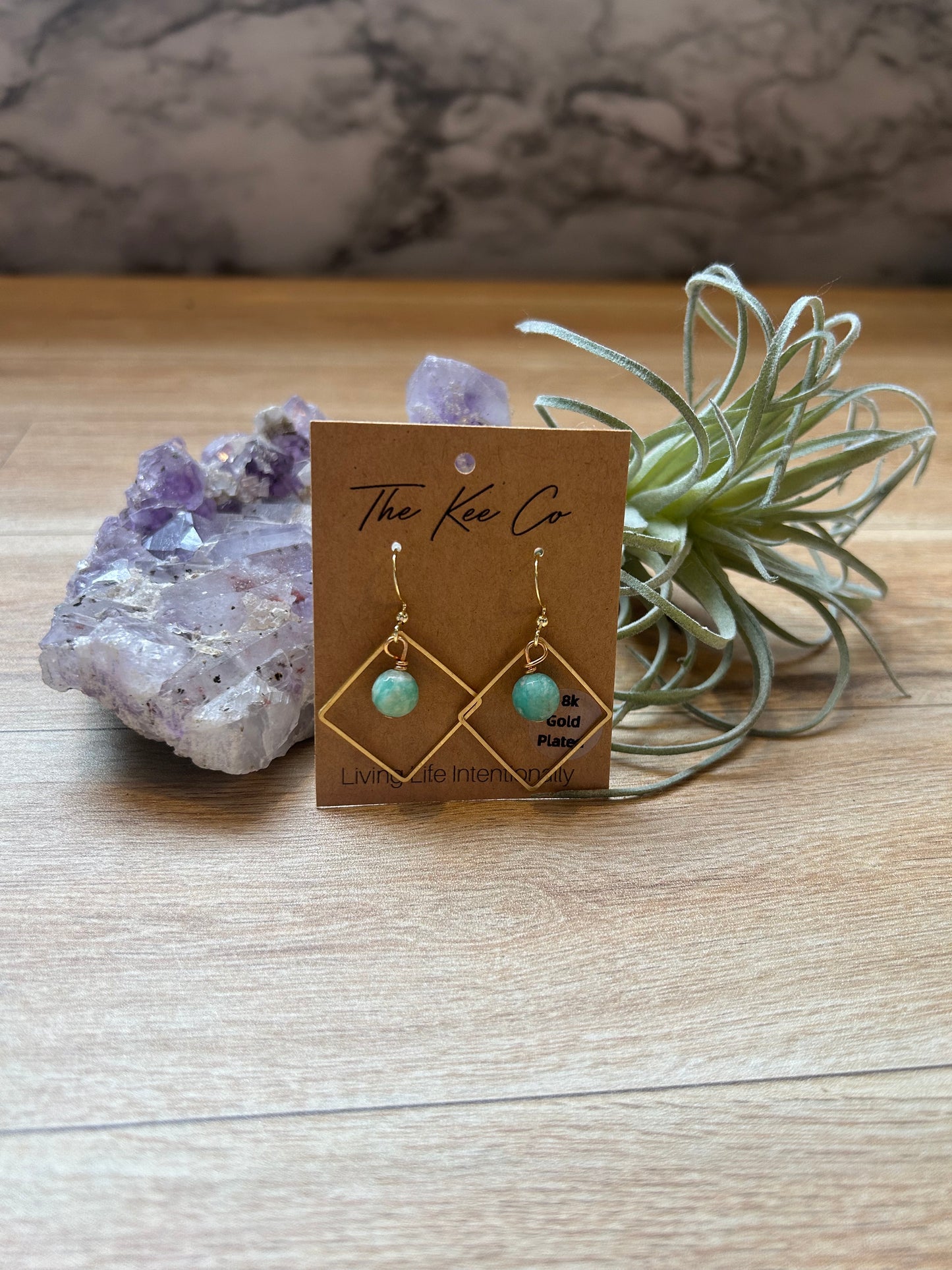Lily Gemstone Shape Earrings