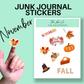 November Junk Journal Sticker Sheet