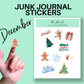 December Junk Journal Sticker Sheet