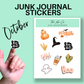 October Junk Journal Sticker Sheet