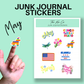 Months of the Year Junk Journal Sticker Sheets