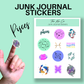 Pisces Zodiac Junk Journal Sticker Sheet