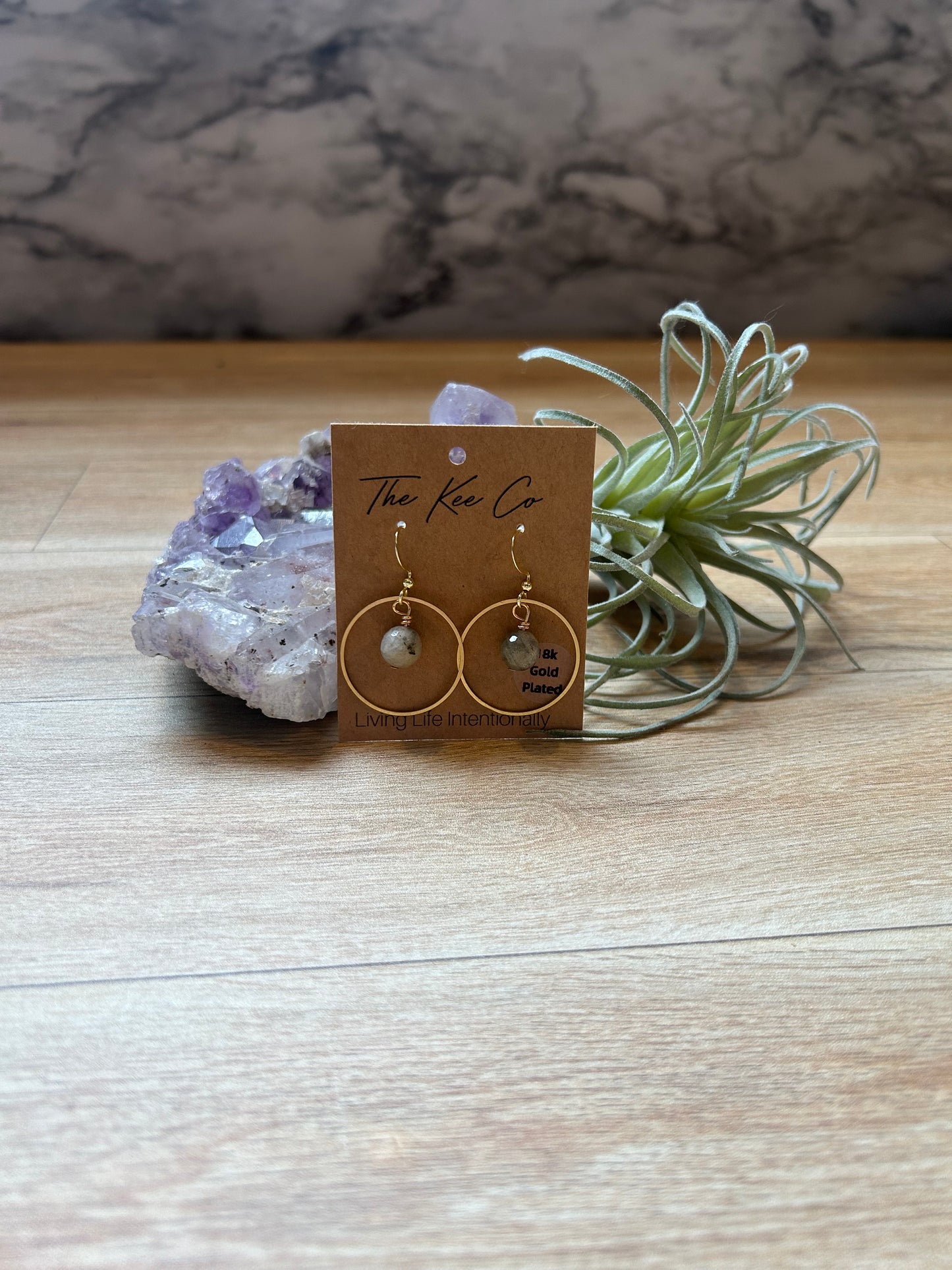 Lily Gemstone Shape Earrings