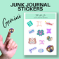 Gemini Zodiac Junk Journal Sticker Sheet