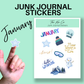 January Junk Journal Sticker Sheet
