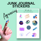 Aquarius Zodiac Junk Journal Sticker Sheet