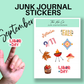 Months of the Year Junk Journal Sticker Sheets