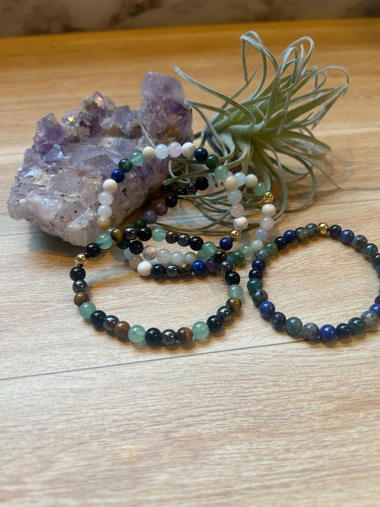 Wholesale All the Intentions Stretch Gemstone Bracelets